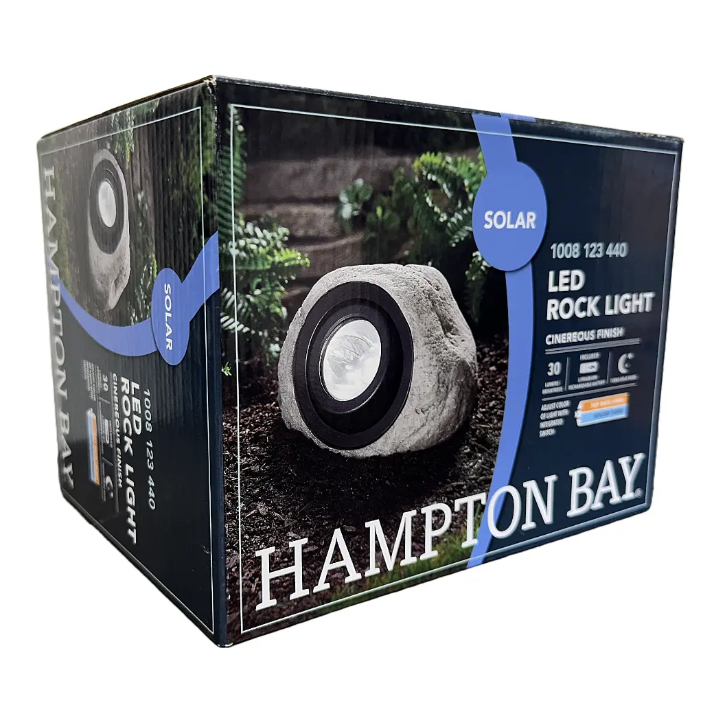 1001486697 - 30 Lumen LED Weather Resistant Outdoor Solar Rock Adjustable Spotlight.webp