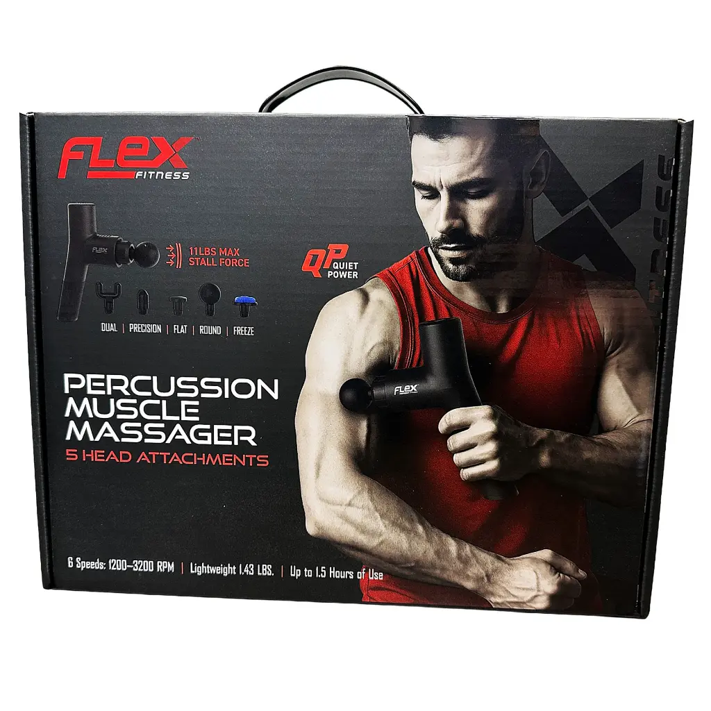 30050 - Flex Fitness Percussion Deep Tissue Body Massager - Box.webp