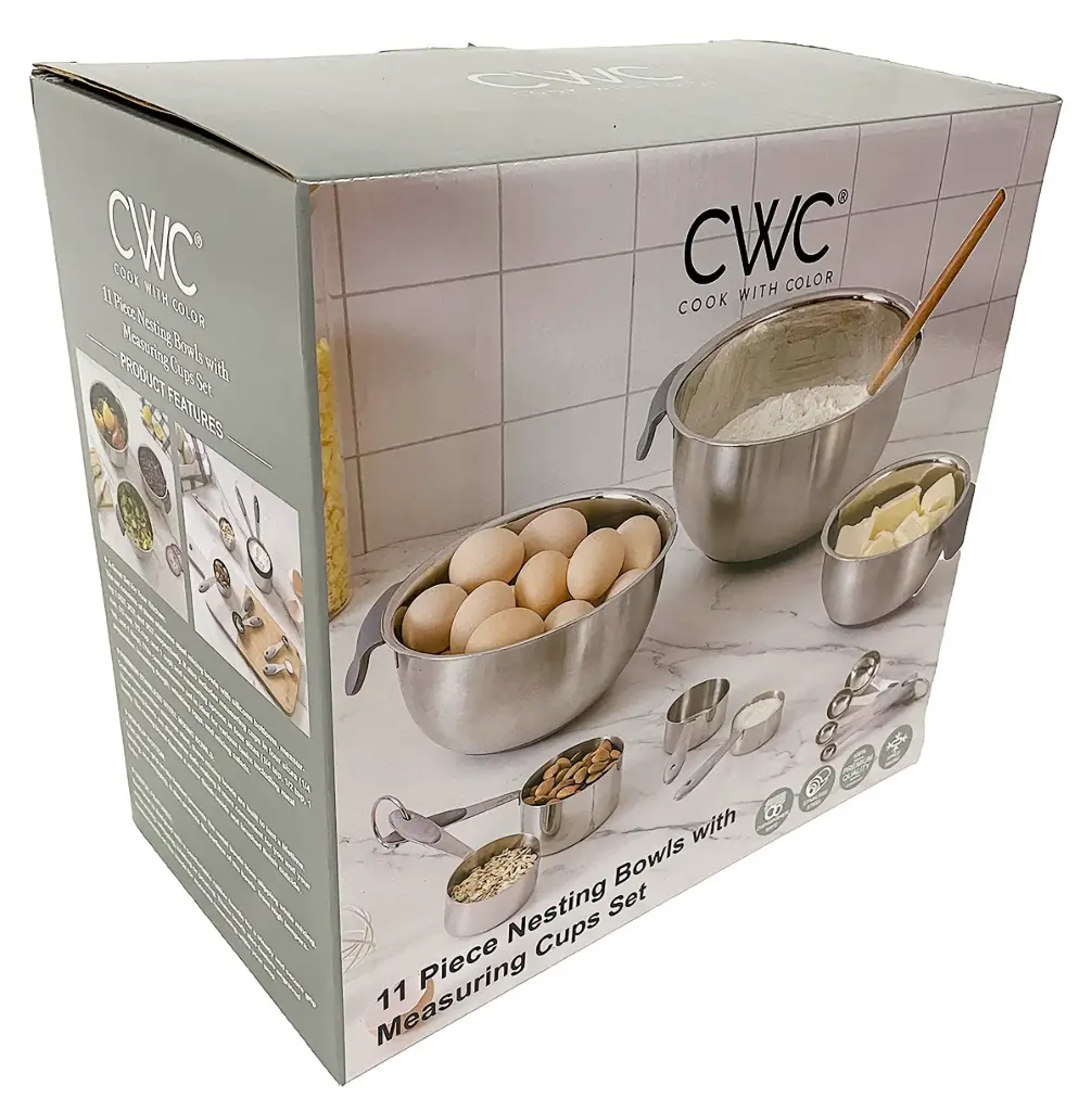 CWC11pc Nesting Bowls w/Measuring Cup Set