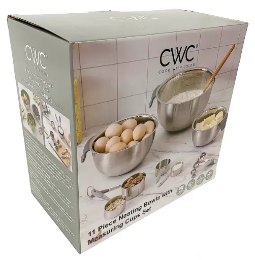 CWC11pc Nesting Bowls w/Measuring Cup Set